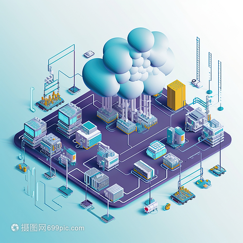 工業(yè)物聯(lián)網(wǎng)設(shè)計圖的數(shù)字藝術(shù) 技術(shù)與服務(wù)的融合之美